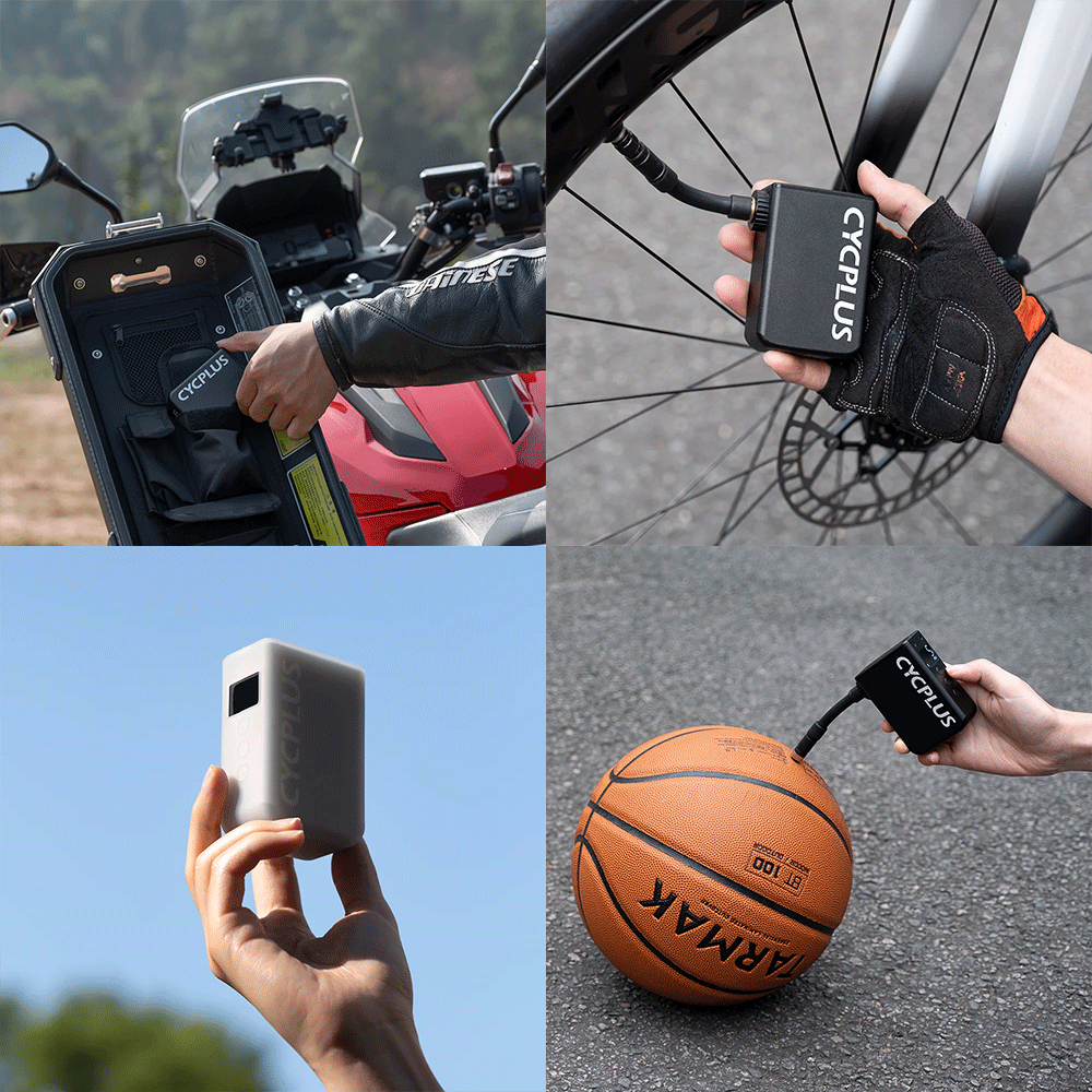 AS2 Pro Max Electric Mini Bike Pump – 120 PSI Max, USB-C Rechargeable by CYCPLUS