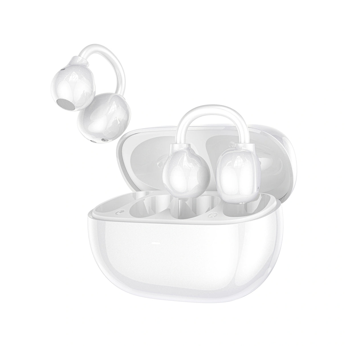 Open-Ear Wireless Earbuds with Triple Balanced HD sound for Clear Call and Rich Music Ai OWS Ai301 by WiWU | saska | saska.ae