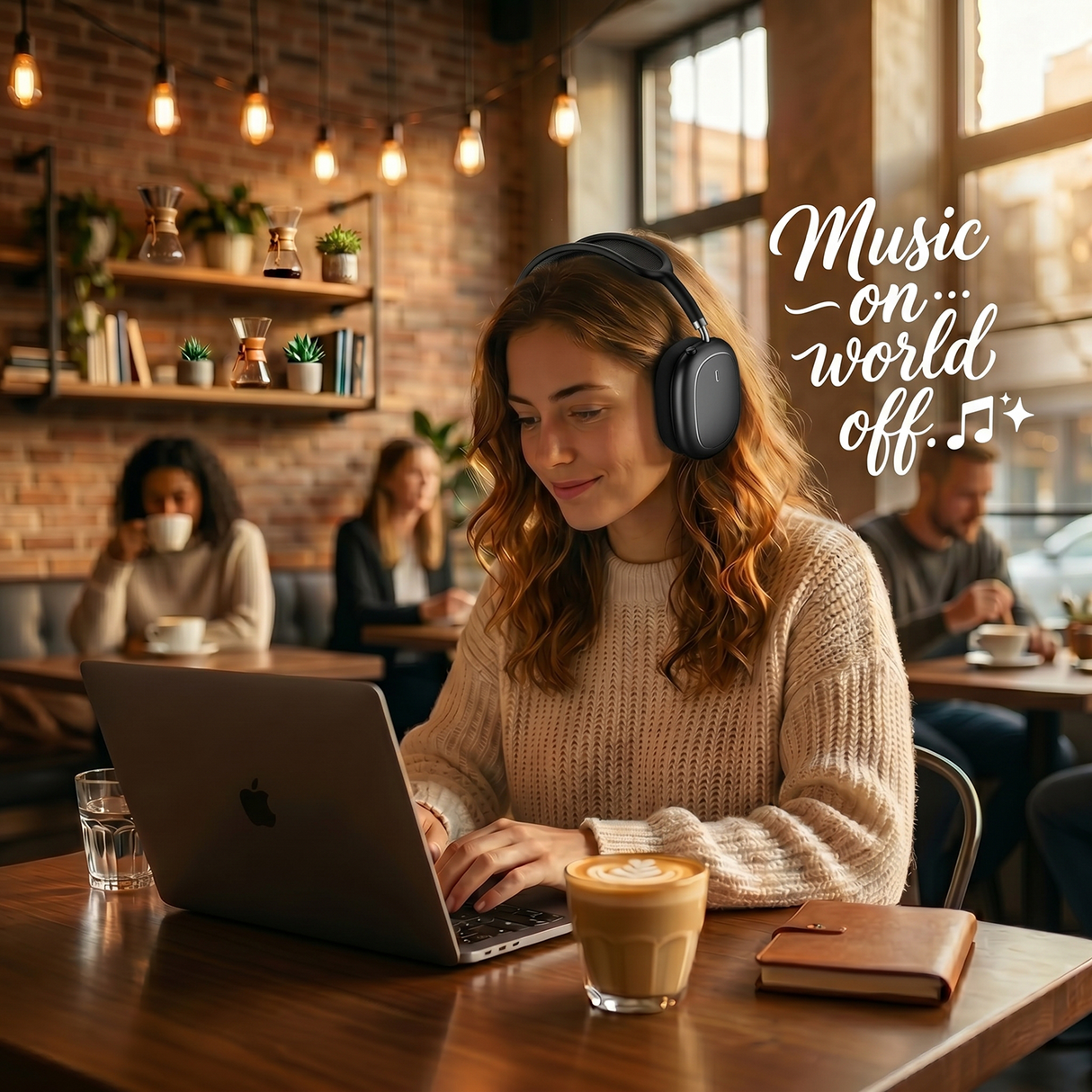 Airbuds Max سماعات رأس مريحة لاسلكية بتقنية بلوتوث مع إلغاء الضوضاء من WiWU