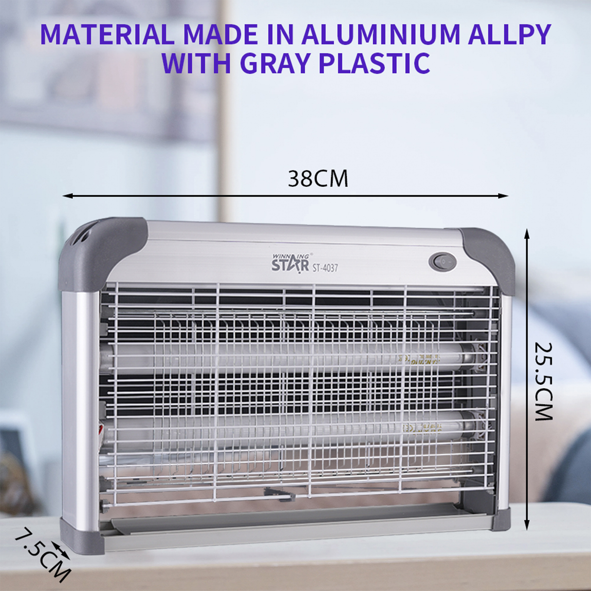 Aluminum Alloy Mosquito Repellent Killing Lamp ST-4037 Electric Insect Trap by Winning Star | Mosquito Killer | SASKA Trading