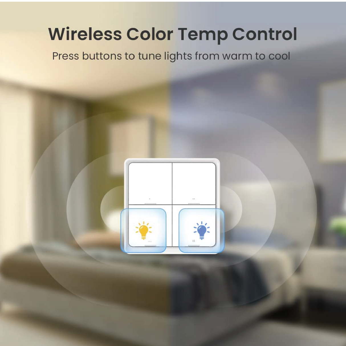 BroadLink 4 Key Button | Smart Scene Button | SASKA Trading