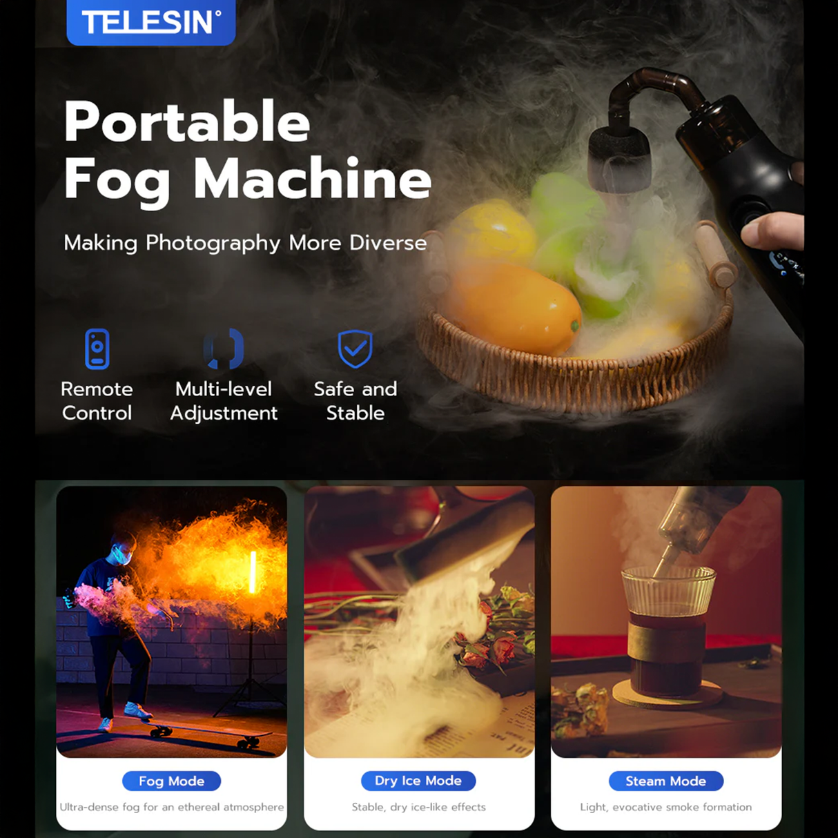 Atomization Liquid for Telesin C40 Portable Fog Machine by Telesin | Fog Machine Oil | SASKA Trading