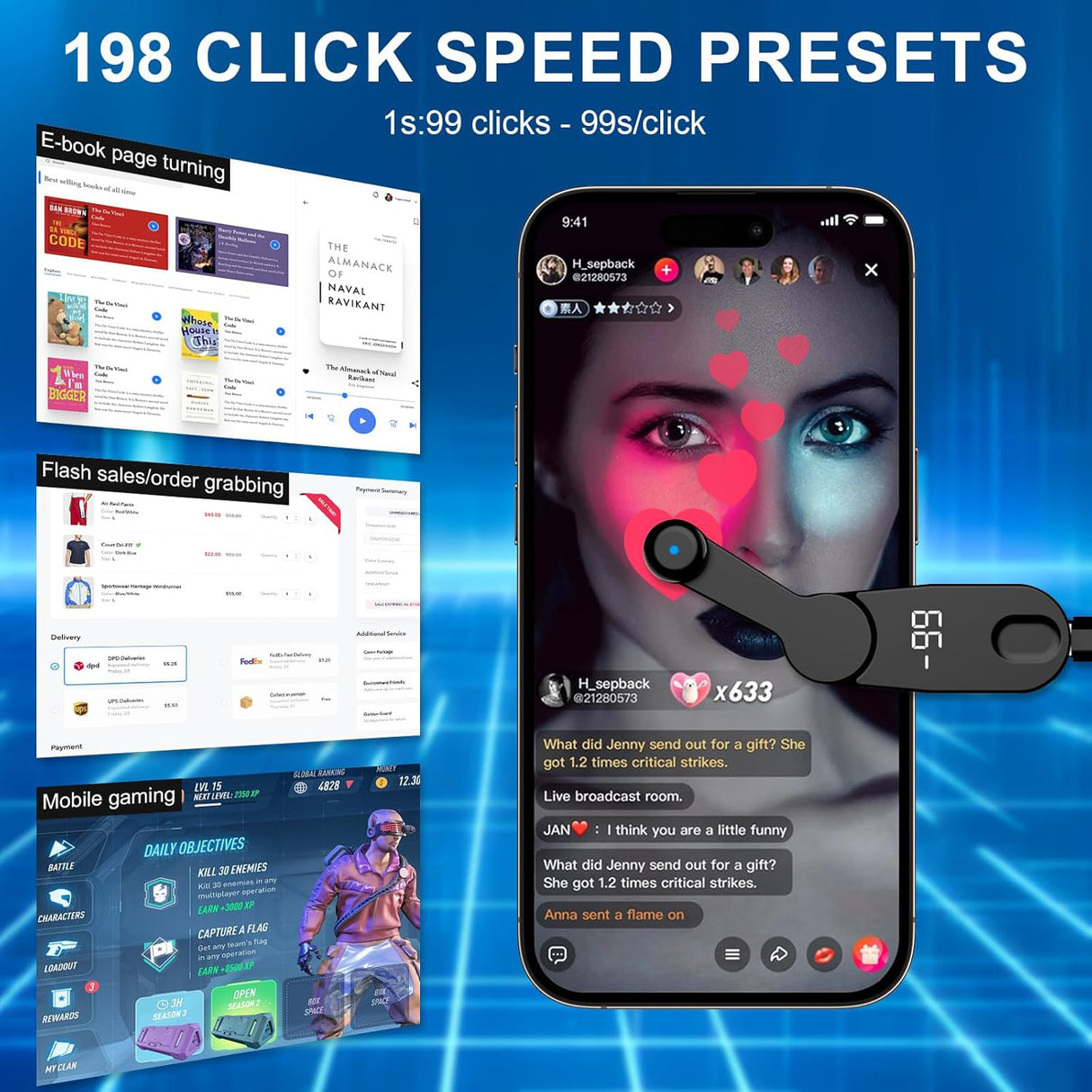 Smart screen Tap Auto Screen Clicker | Phone clicker | SASKA Trading