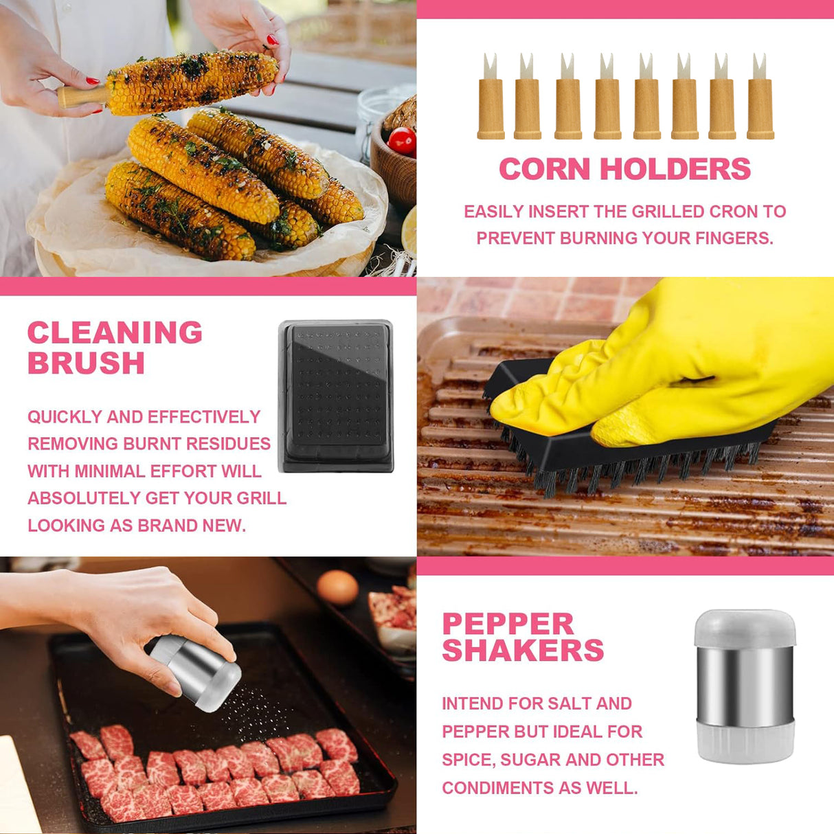 BBQ Stainless Steel Grilling Tools Set 24 in 1 | Outdoor Accessories | SASKA Trading