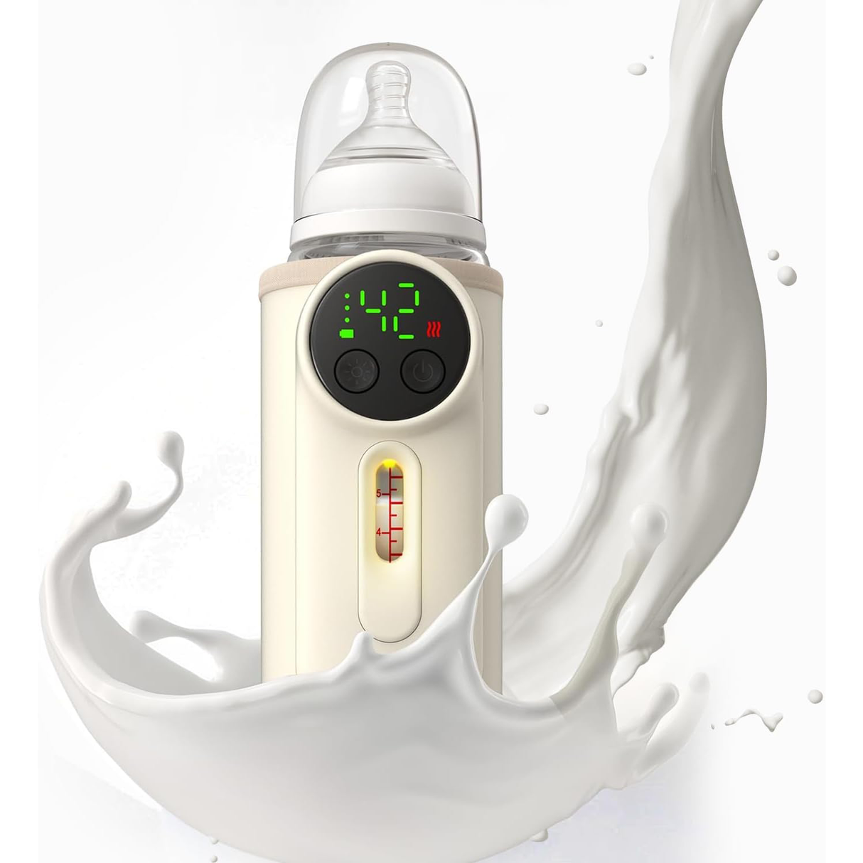 Smart Rechargeable Baby Milk Warmer – Fast 2-Min Heating & 24h Constant Temperature by VVU&CCO
