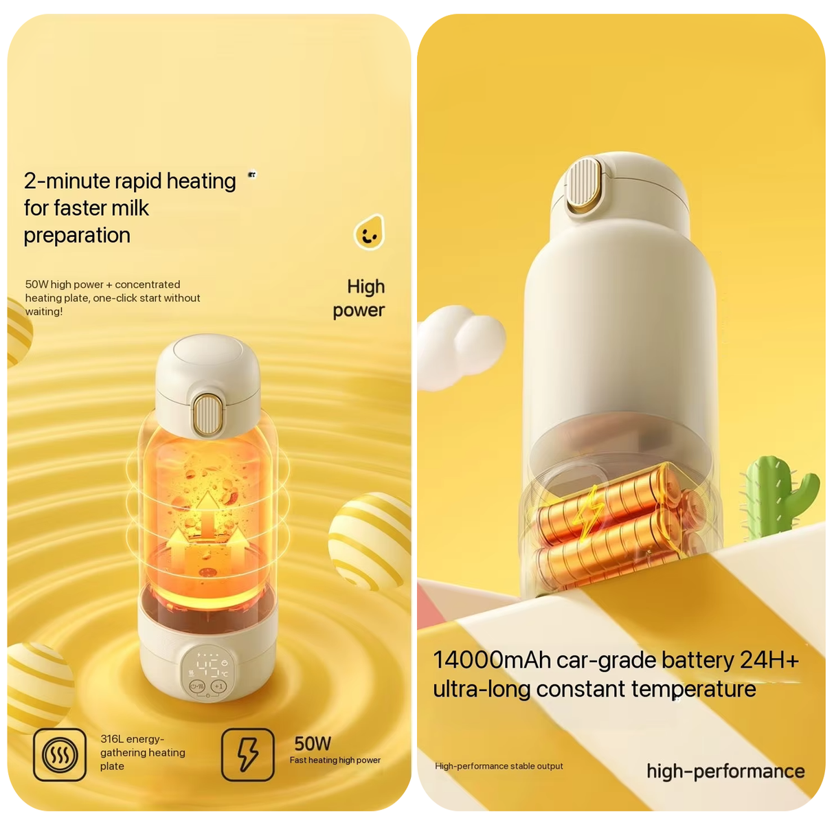 Smart Portable Electric Kettle – Fast Heating, Rechargeable Travel Kettle by VVU&CCO