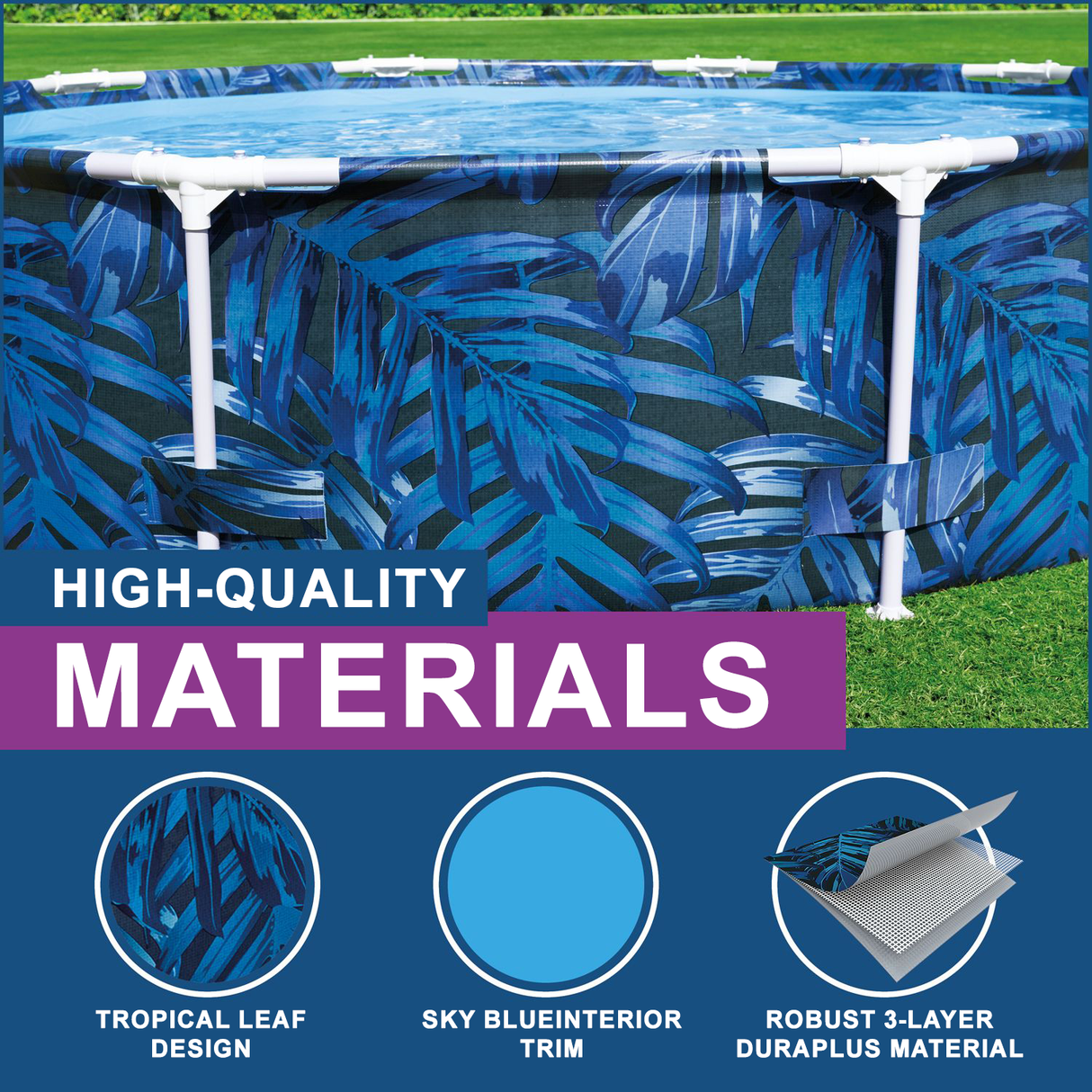 Bestway Steel Pro™ 10FT Round Above-Ground Pool – 305cm x 66cm | Swimming Pool | SASKA Trading