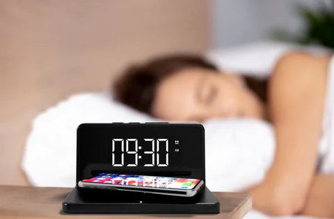Digital Alarm Clock with Wireless Charger | Alarm Clock | SASKA Trading