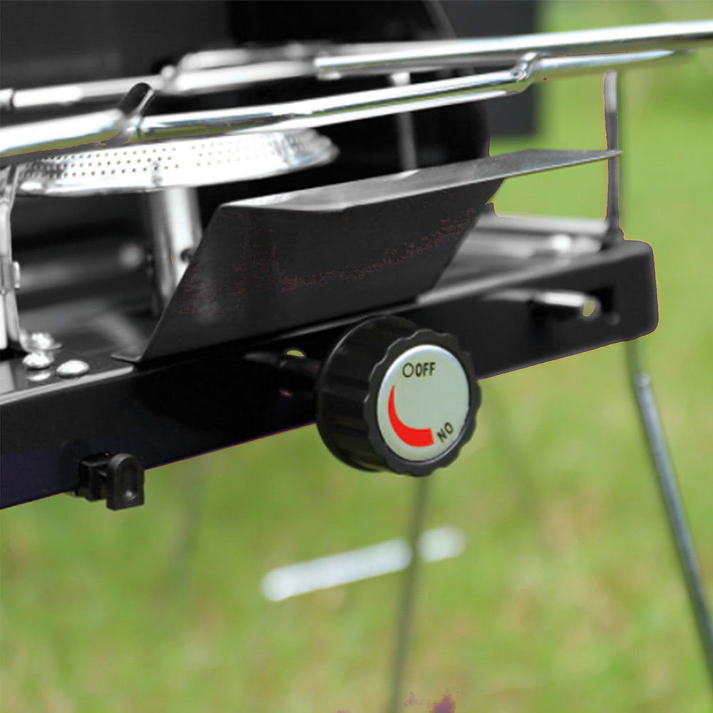 Portable Foldable Dual-Burner Camping Gas Stove I Outdoor Hiking and Picnic Cooker I Lightweight Aluminum Alloy