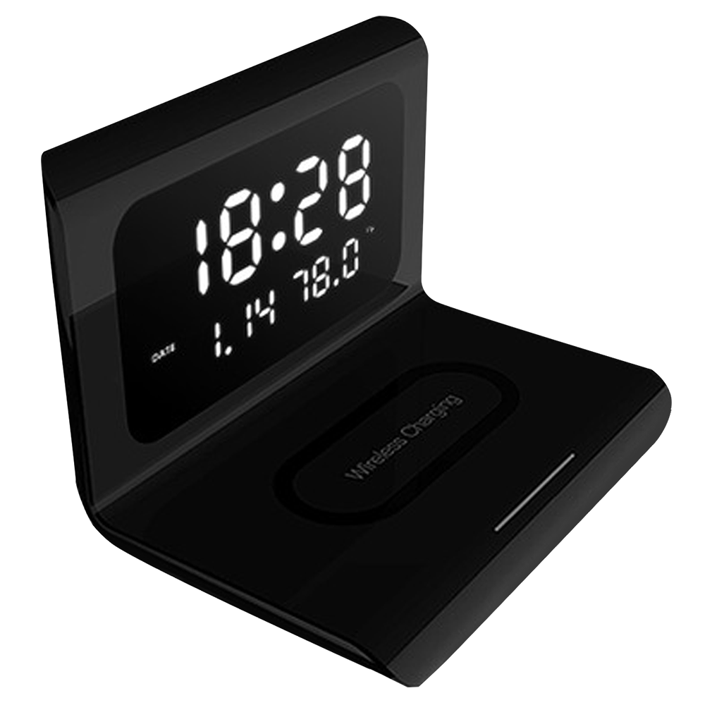 Digital Alarm Clock with Wireless Charger | Alarm Clock | SASKA Trading