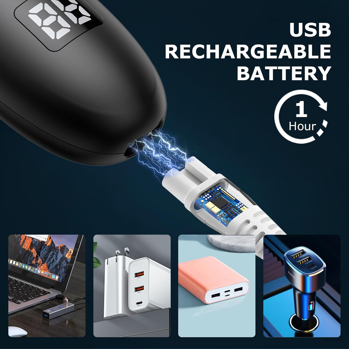 Body Hair Trimmer for Men – Waterproof Electric Groin by ENSSU | Hair Trimmer | SASKA Trading