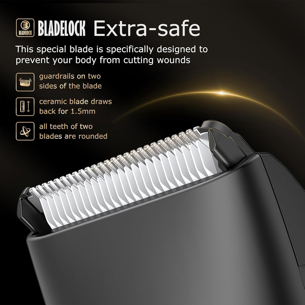 Body Hair Trimmer for Men – Waterproof Electric Groin by ENSSU | Hair Trimmer | SASKA Trading