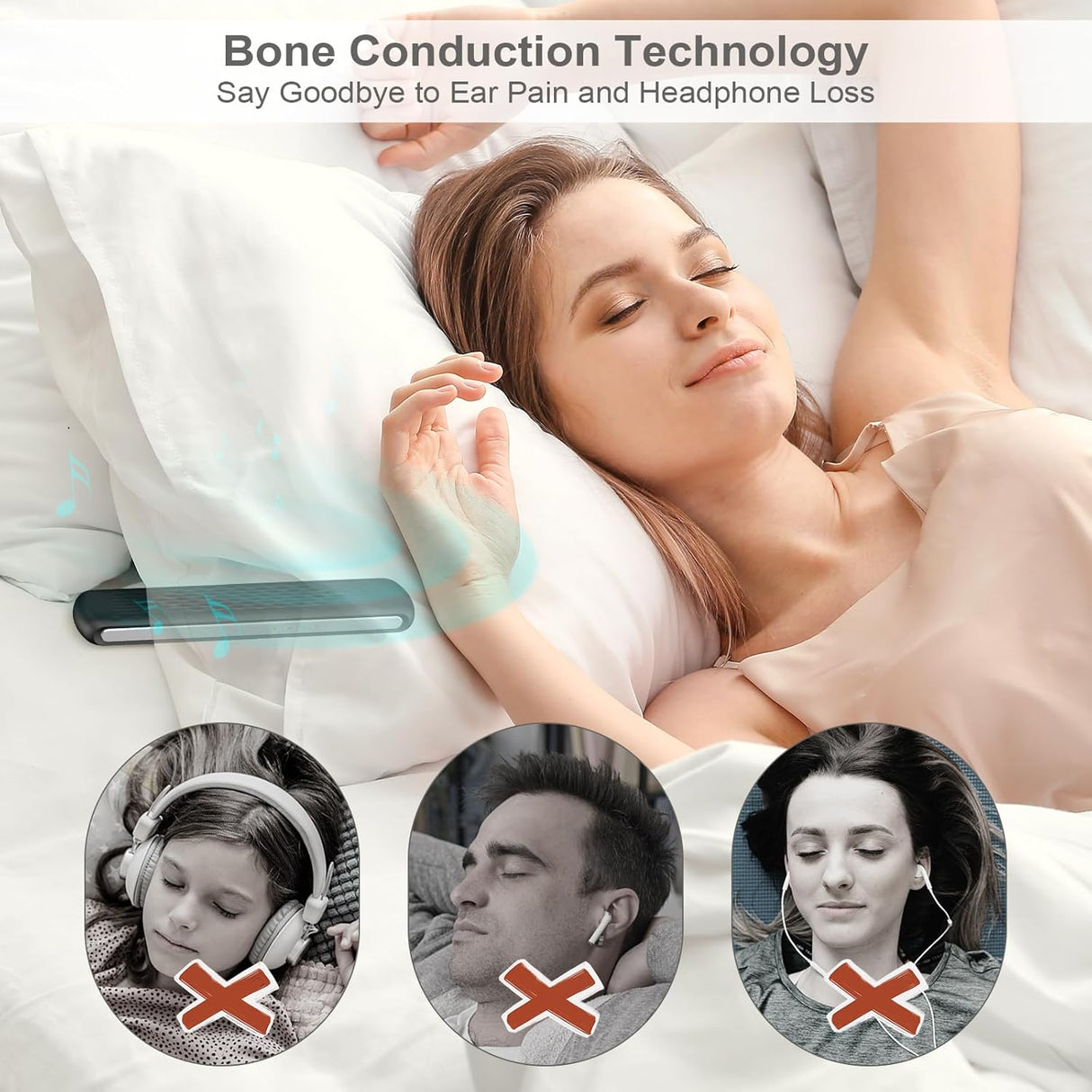Bone Conduction Sleep Speaker | Speaker | SASKA Trading