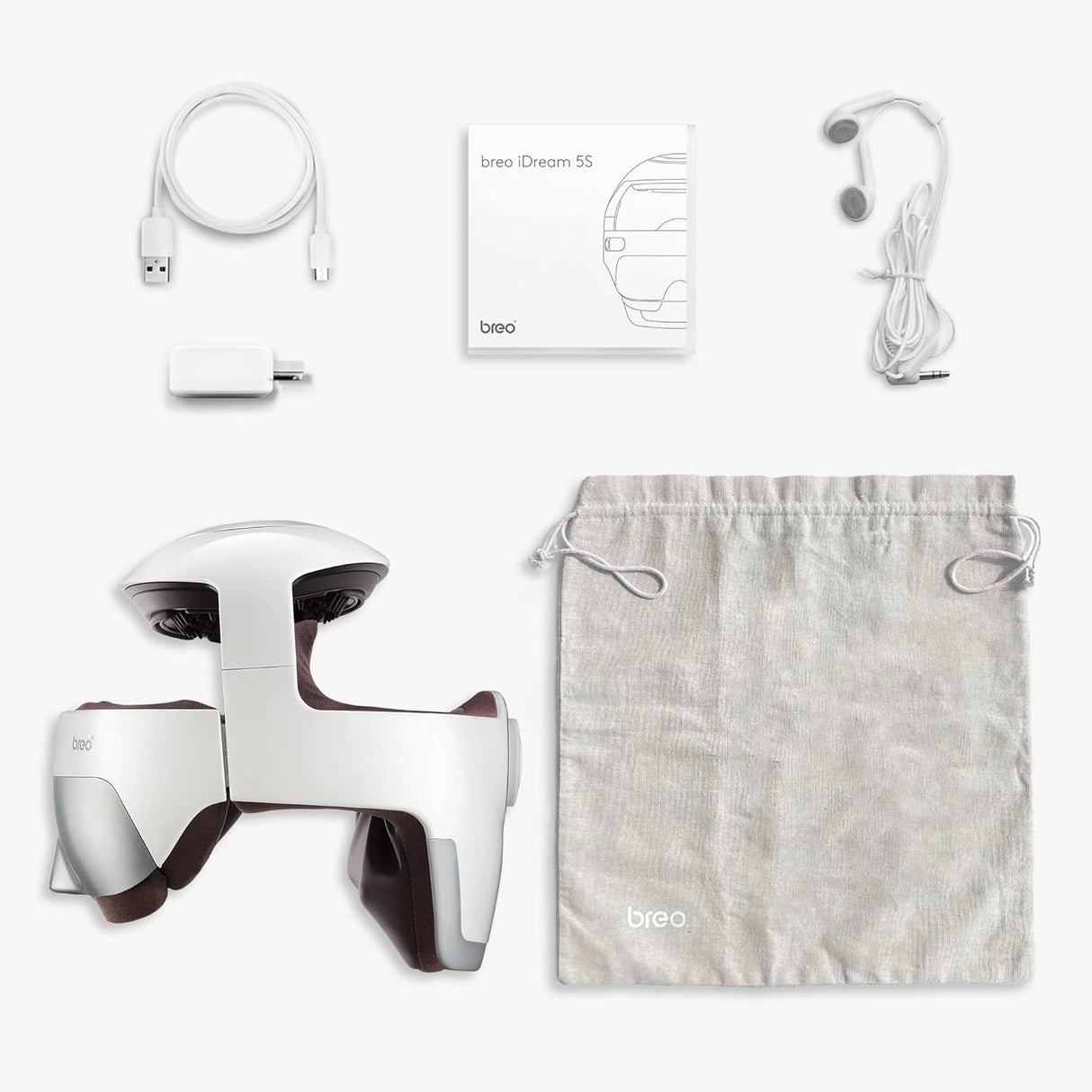 iDream5s Electric Head Massager with Eye & Neck Massage by Breo | Head Massager | SASKA Trading