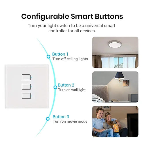 Smart Light Switch TC3 by BroadLink | Smart Switch | SASKA Trading