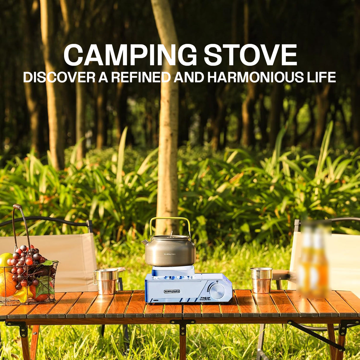 Portable 3 Burners Outdoor Camping Stove by Buerk | Gas Stove | SASKA Trading