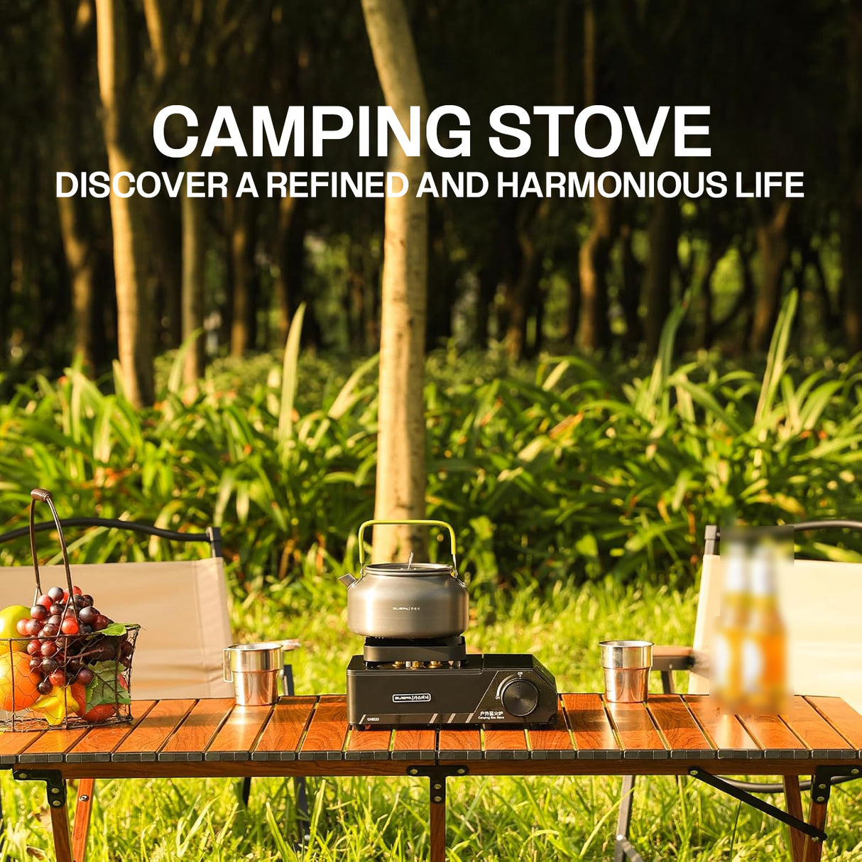 Portable 3 Burners Outdoor Camping Stove by Buerk | Gas Stove | SASKA Trading