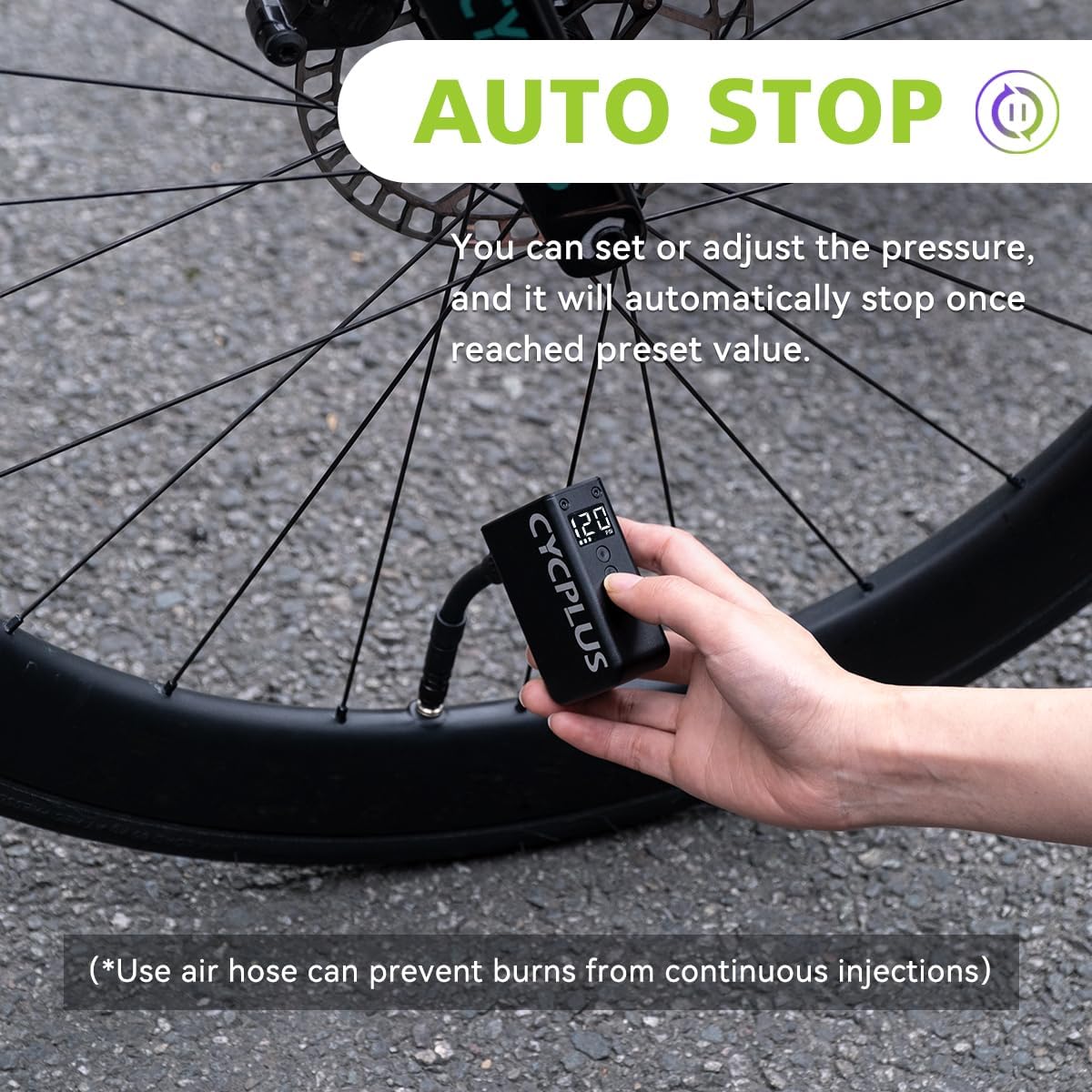 CYCPLUS AS2 Pro Mini Bicycle Tire Inflator | Tire Inflator | SASKA Trading