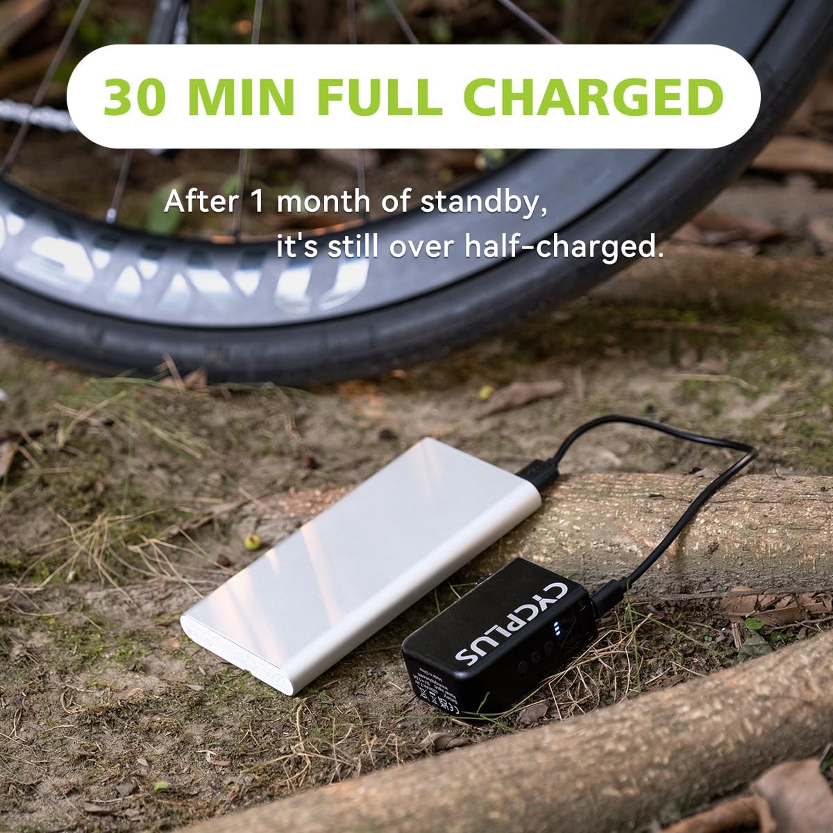 CYCPLUS AS2 Pro Mini Bicycle Tire Inflator | Tire Inflator | SASKA Trading