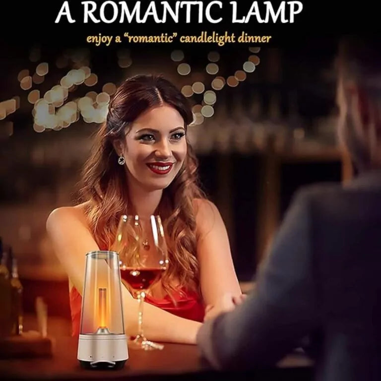 Candle Flame Lamp With Bluetooth Speaker | Bedside Lamp | SASKA Trading