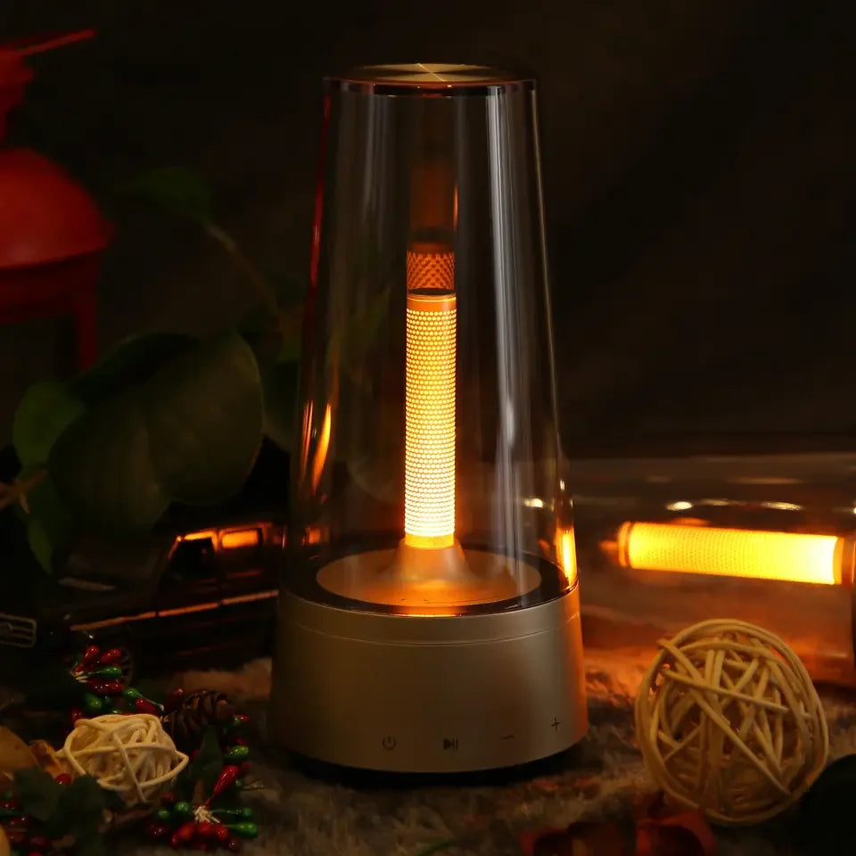 Candle Flame Lamp With Bluetooth Speaker | Bedside Lamp | SASKA Trading