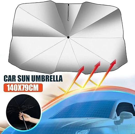 Foldable Car Windshield Sunshade Umbrella | Car Sunshade | SASKA Trading