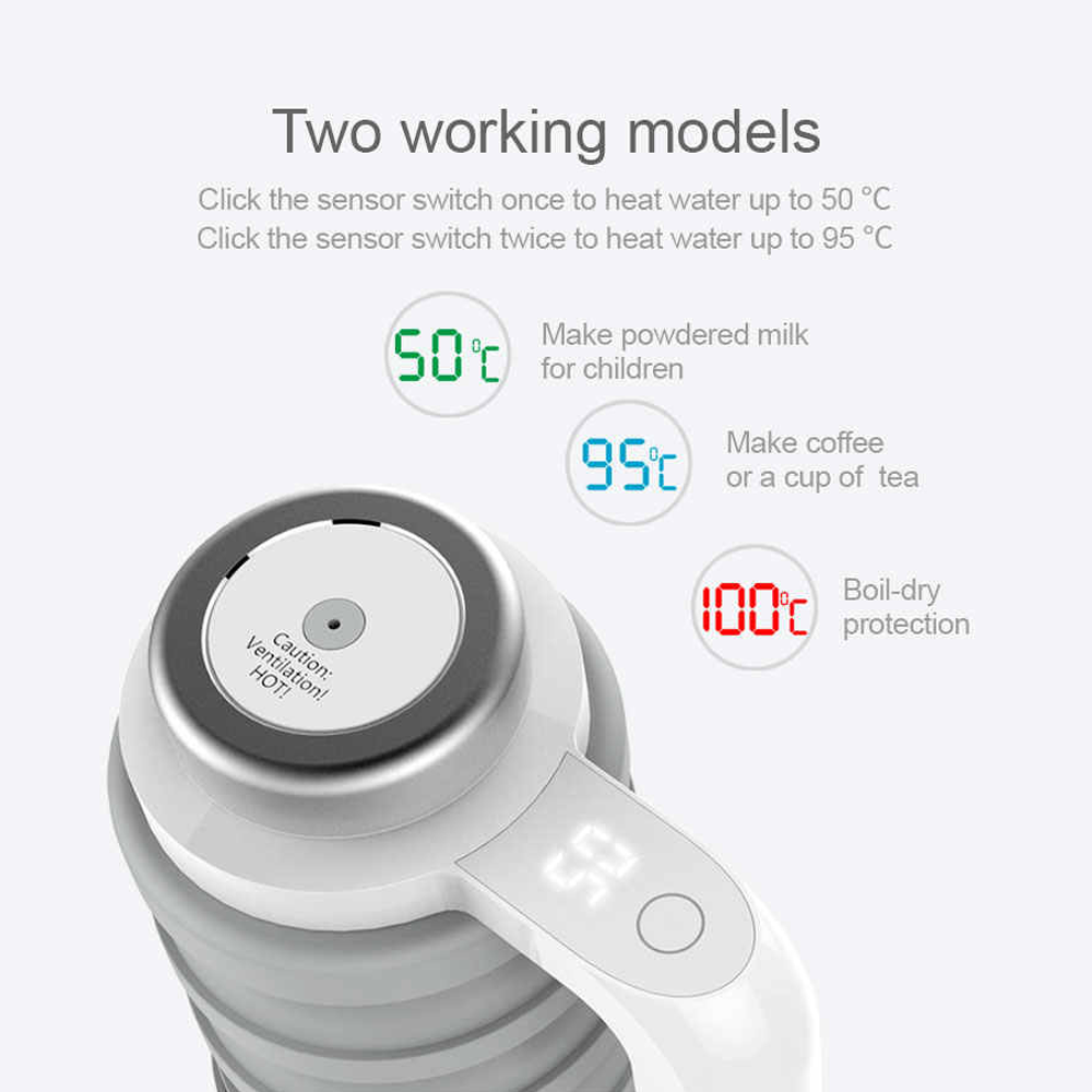 Car Folding Electric Kettle 500ml by GreenLion | Electric Kettle | SASKA Trading