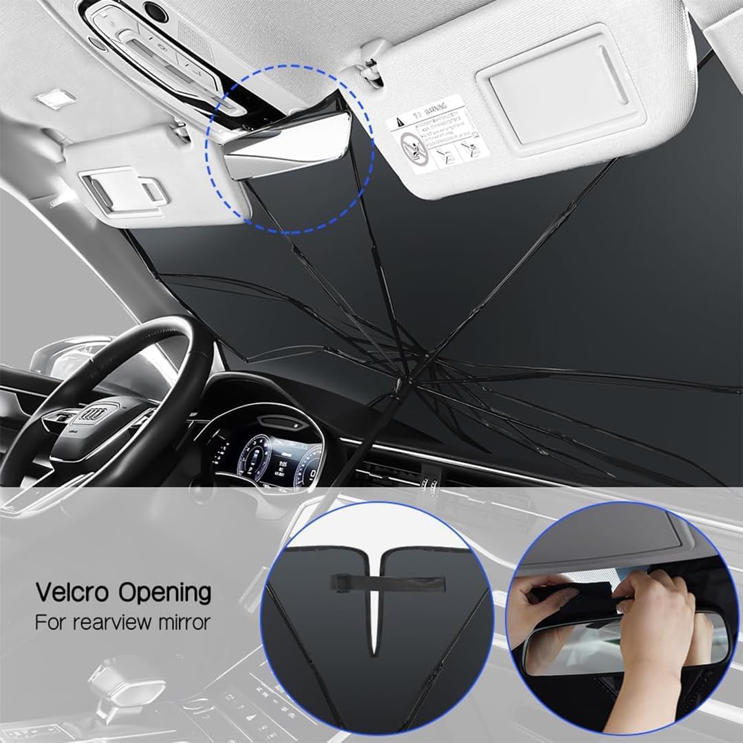 Foldable Car Windshield Sunshade Umbrella | Car Sunshade | SASKA Trading