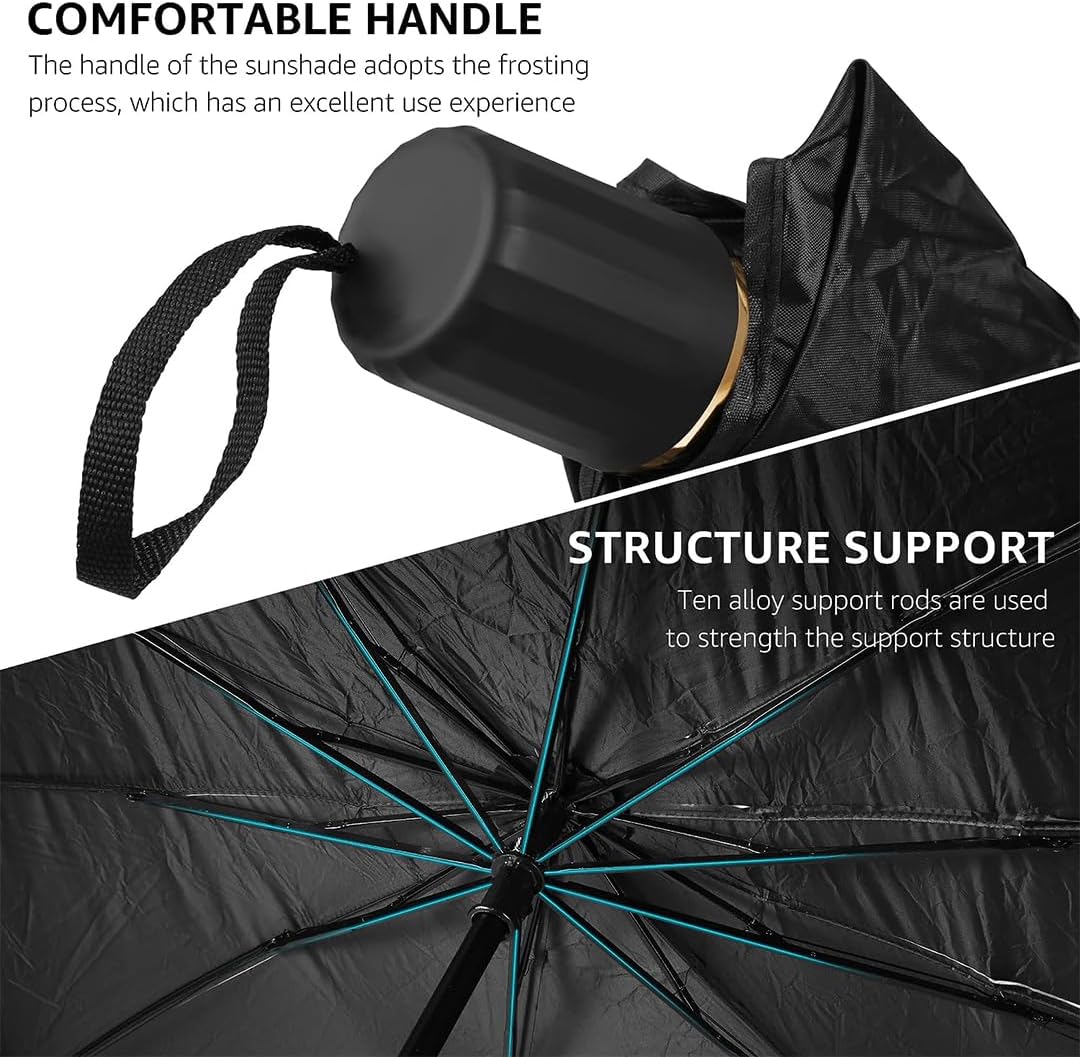 Foldable Car Windshield Sunshade Umbrella | Car Sunshade | SASKA Trading