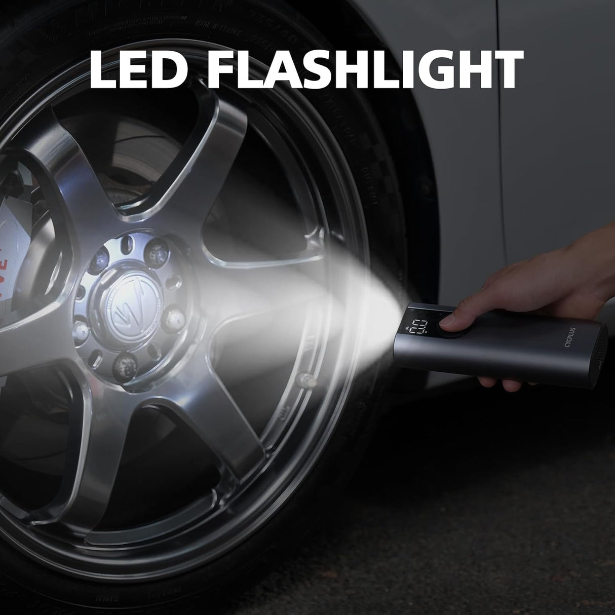 Portable Tire Inflator and Air Compressor A8 by CYCPLUS | Tire Inflator | SASKA Trading