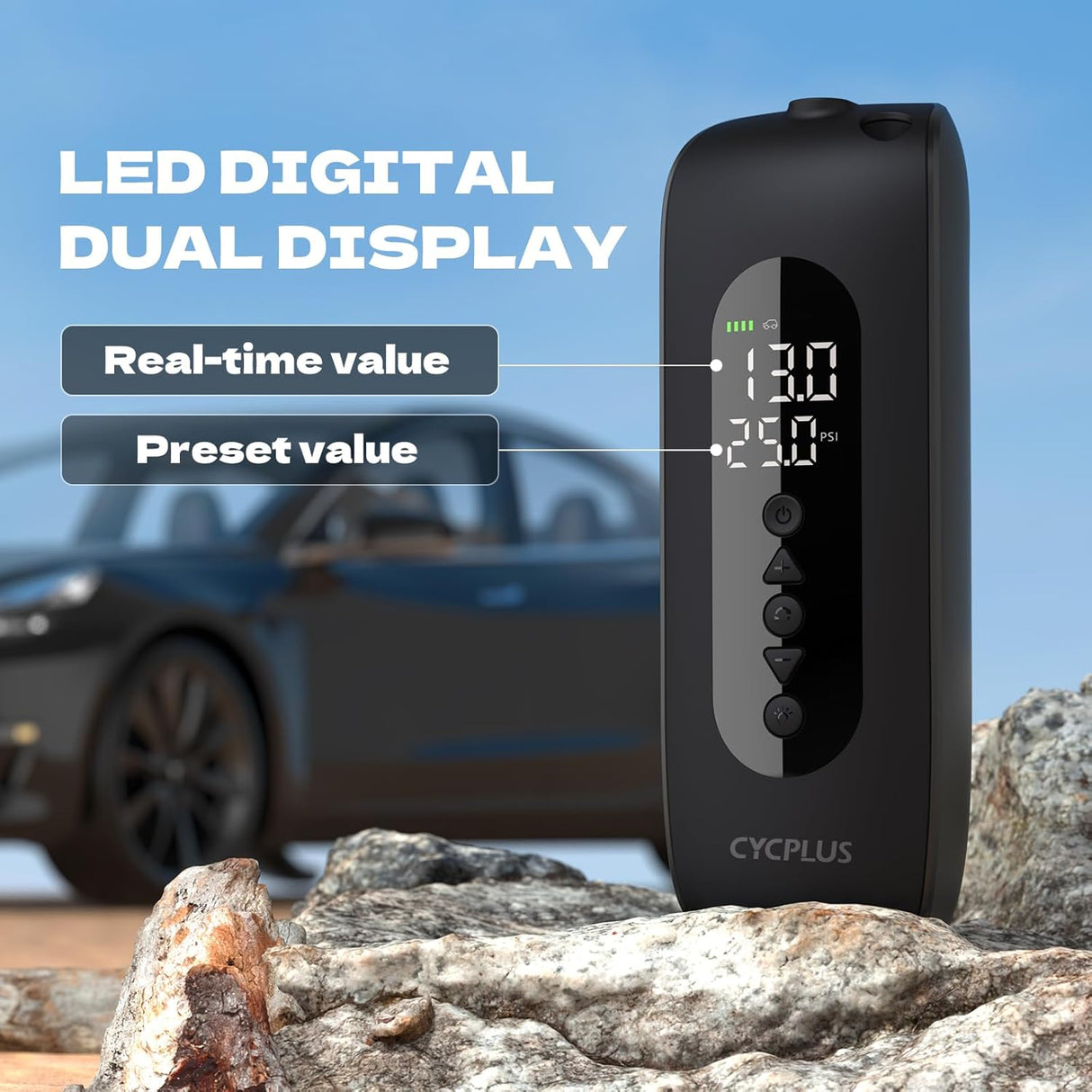 AL2 Tire Inflator Portable Air Pump 150PSI by CYCPLUS | Tire Inflator | SASKA Trading