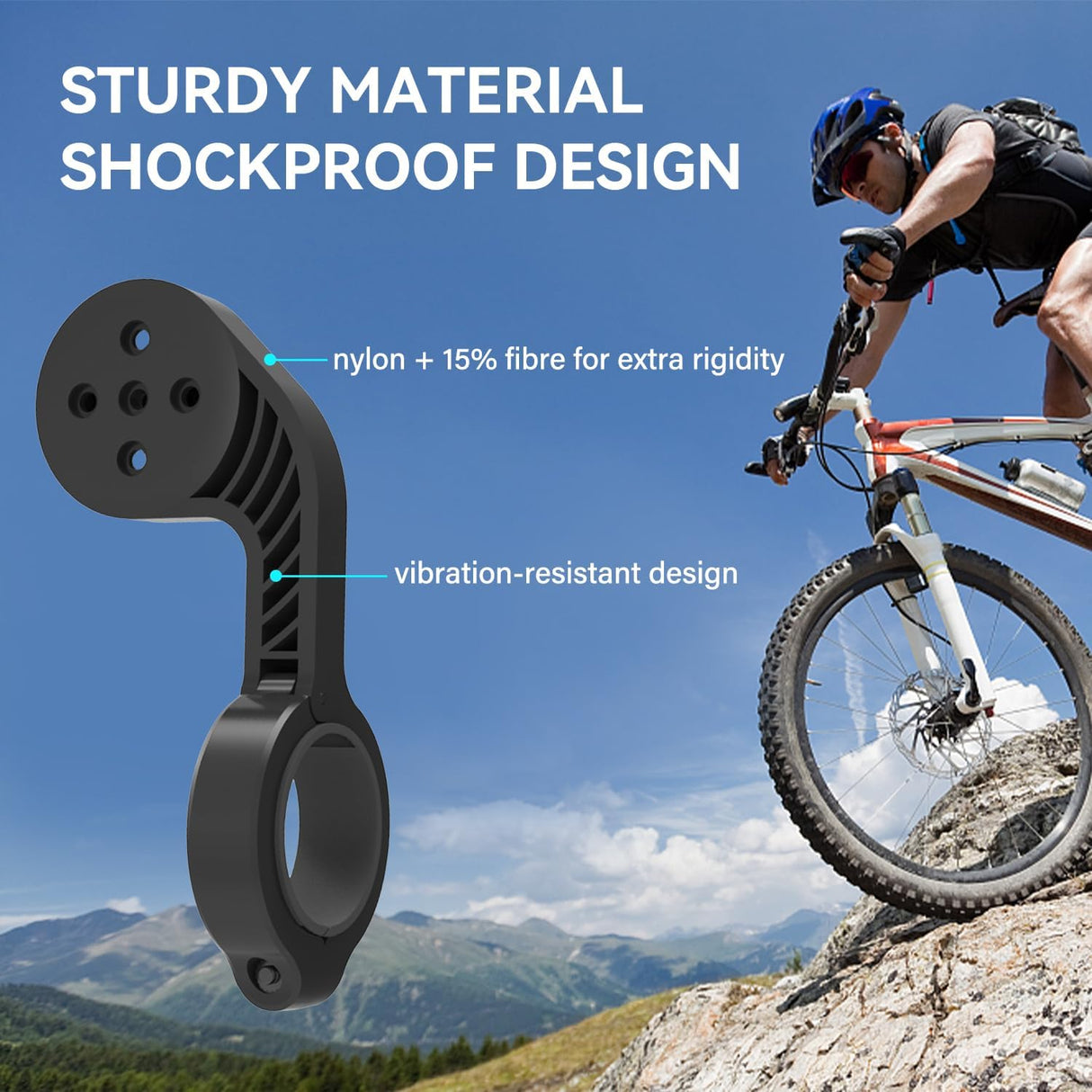 Z1 Cycling Out Front Bike Computer Mount Holder by CYCPLUS | Bicycle Computer Mounts | SASKA Trading