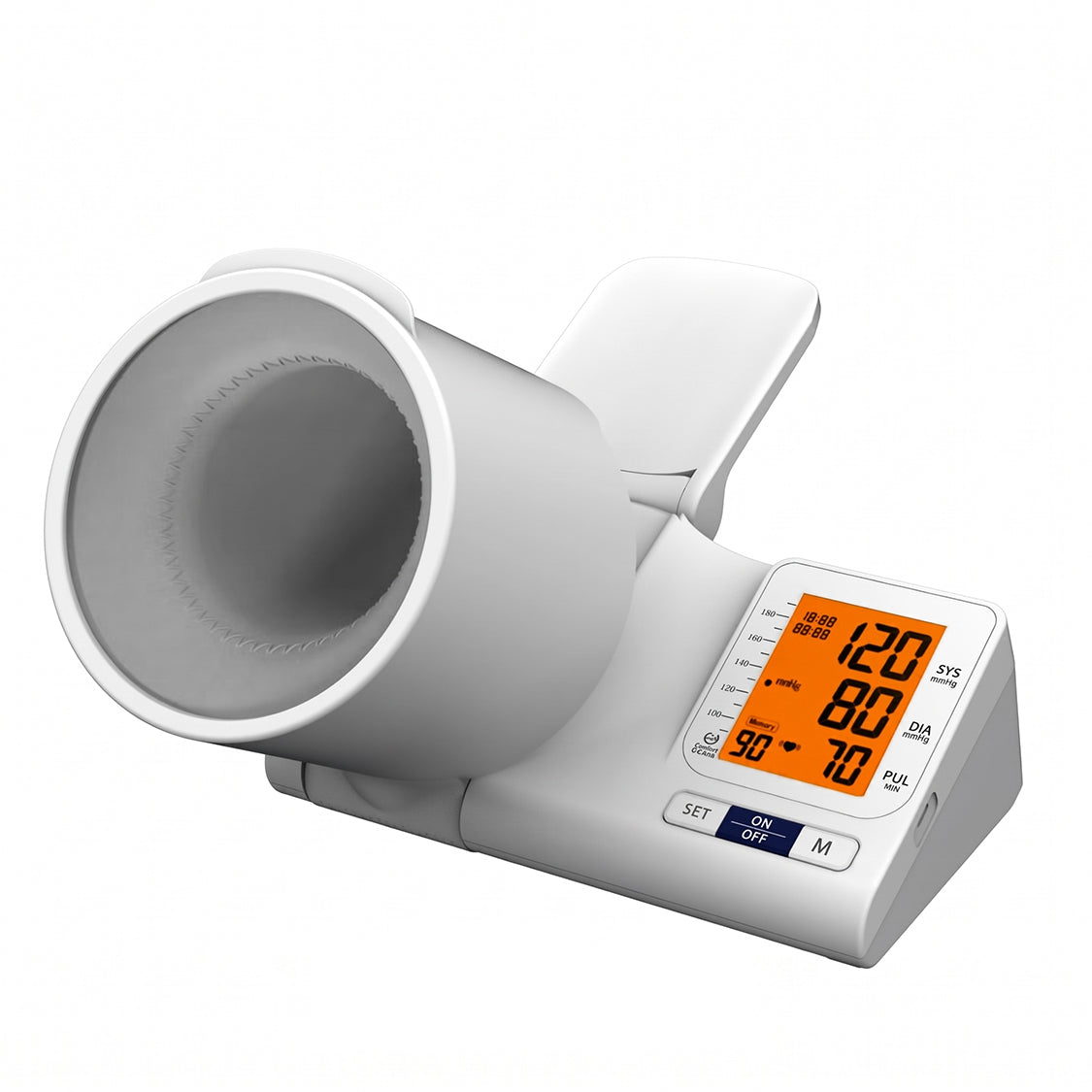 D01 Automatic Arm Cylinder Blood Pressure Monitor with Voice Broadcast, HD Display & 2×99 Memory by AiQUE