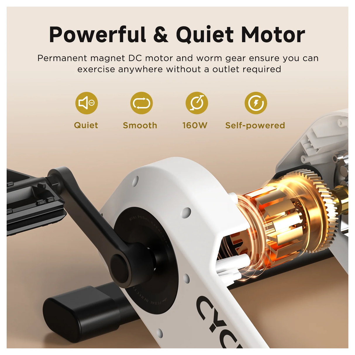 DC1 Self-Powered Pedal Exerciser by Cycplus | Pedal | SASKA Trading