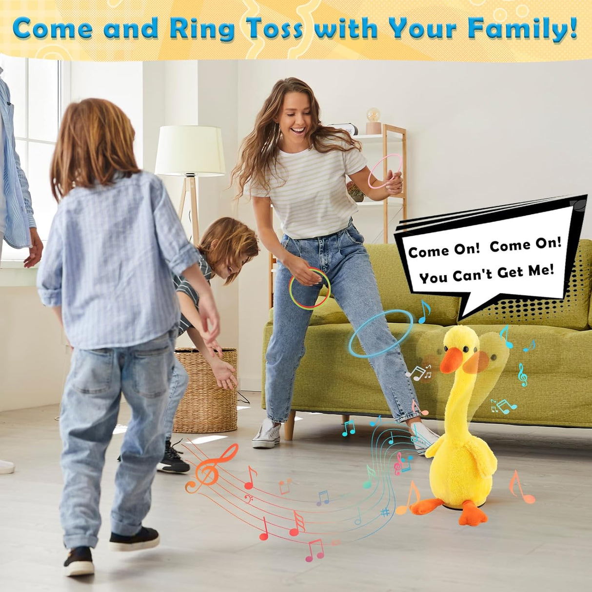 Dancing Singing Duck Toy Ring Toss Games | Kids Toy | SASKA Trading