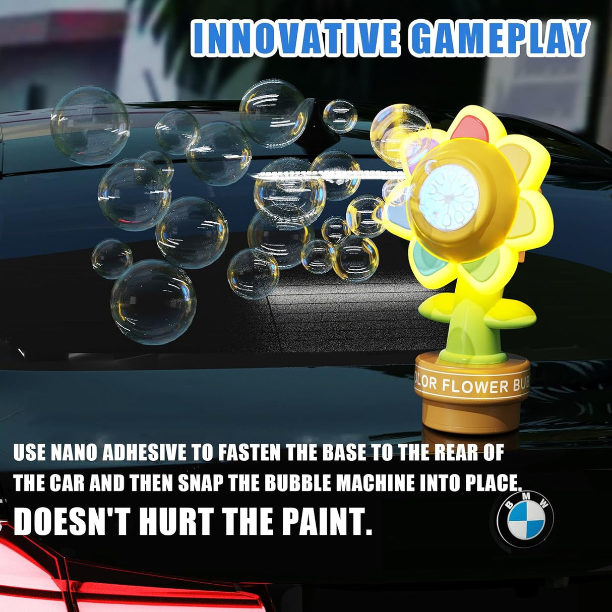 Dancing Sunflower Bubble Machine with Remote Control | Bubble machine | SASKA Trading