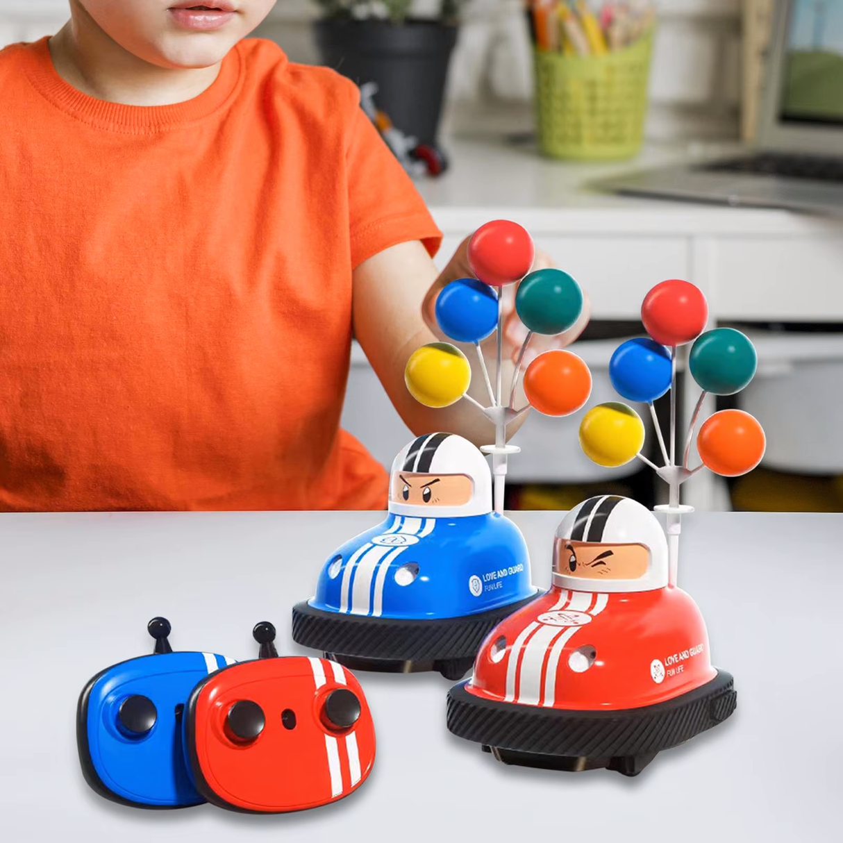 Double Battle Remote Control Bumper Toy Car | Remote Controlled Car | SASKA Trading