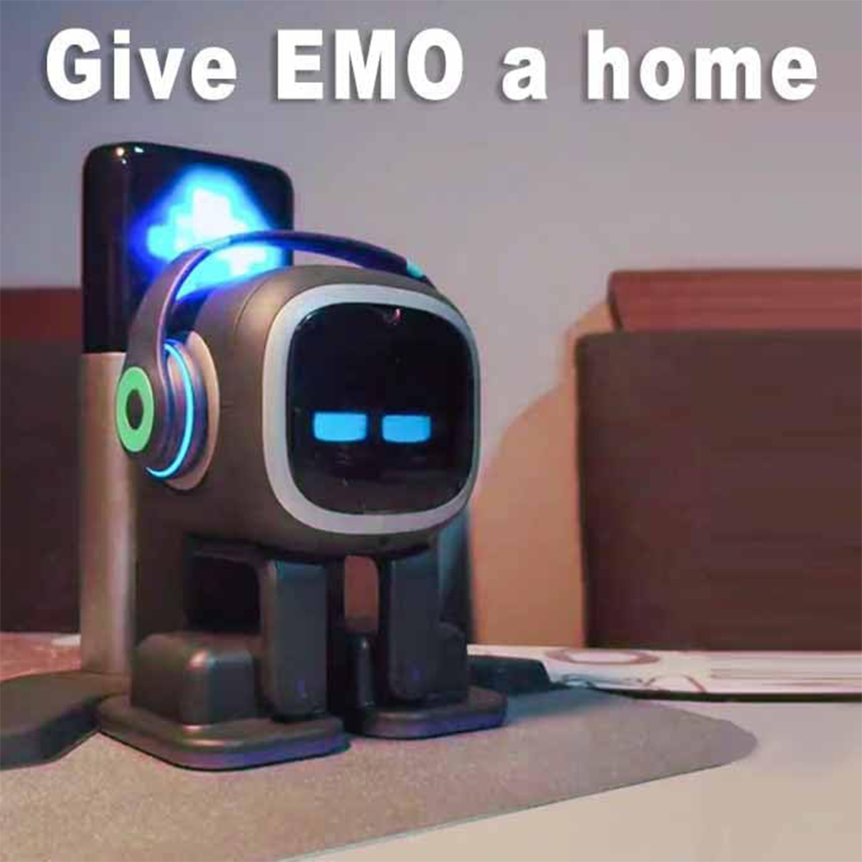 EMO Go Home AI Desktop Pet Robot with EMO Smart Lighting Automatic Charging Version by Living.AI