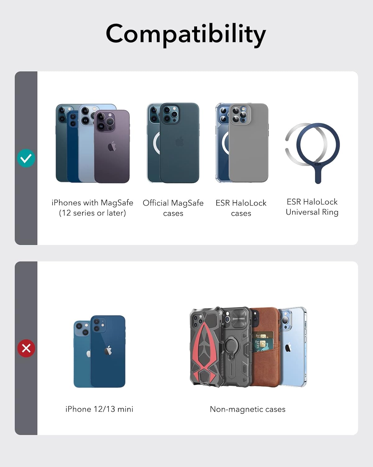 GEO Smart Card Storage with Adjustable Stand & Grip by ESR | Wallet Stand | SASKA Trading