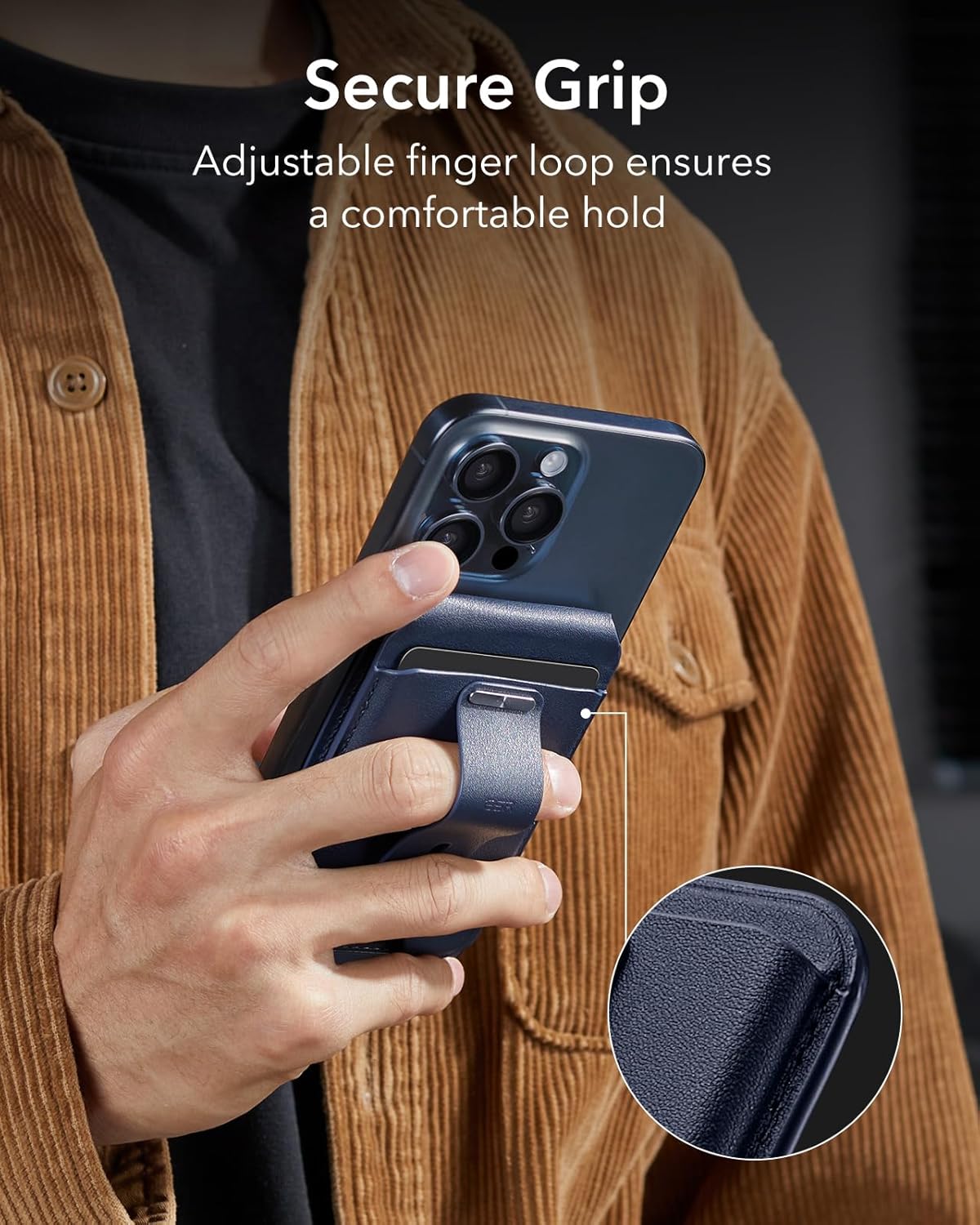 GEO Smart Card Storage with Adjustable Stand & Grip by ESR | Wallet Stand | SASKA Trading