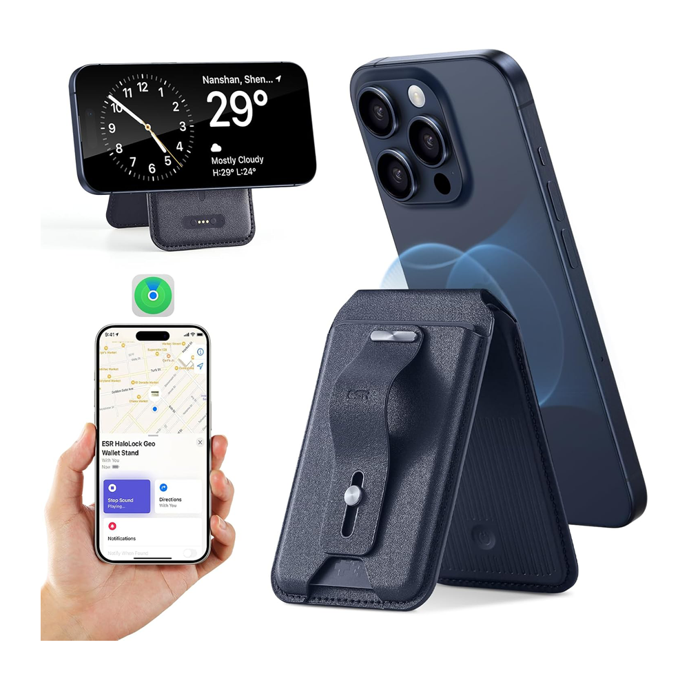 GEO Smart Card Storage with Adjustable Stand & Grip by ESR | Wallet Stand | SASKA Trading