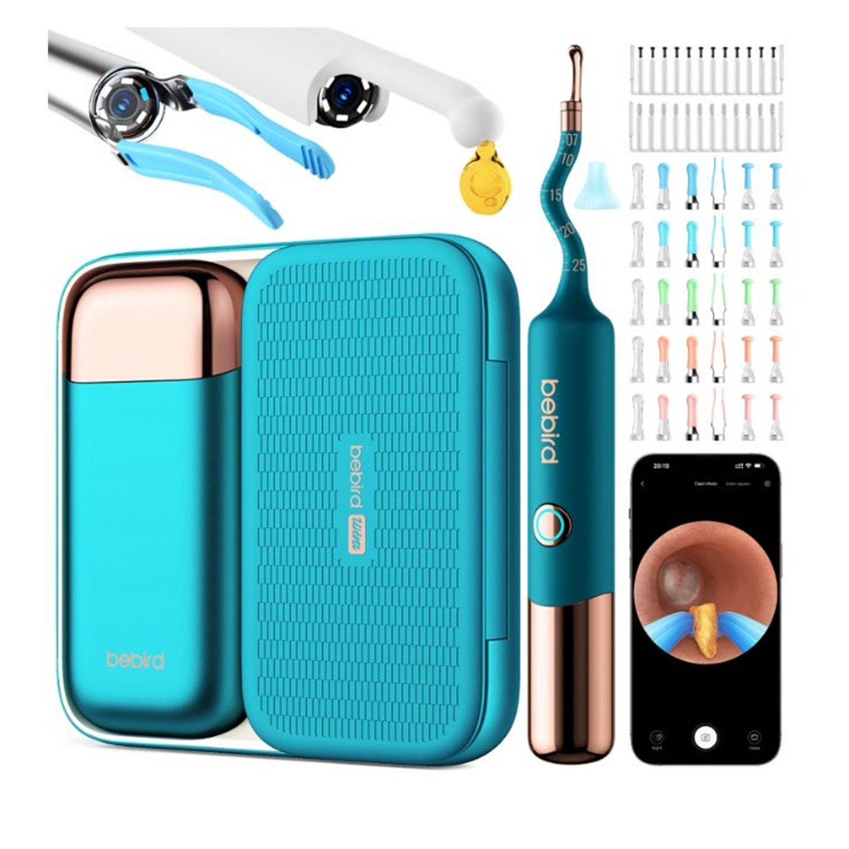 EarSight Ultra Visual Earwax Removal Kit with Wireless Otoscope & Accessories by Bebird