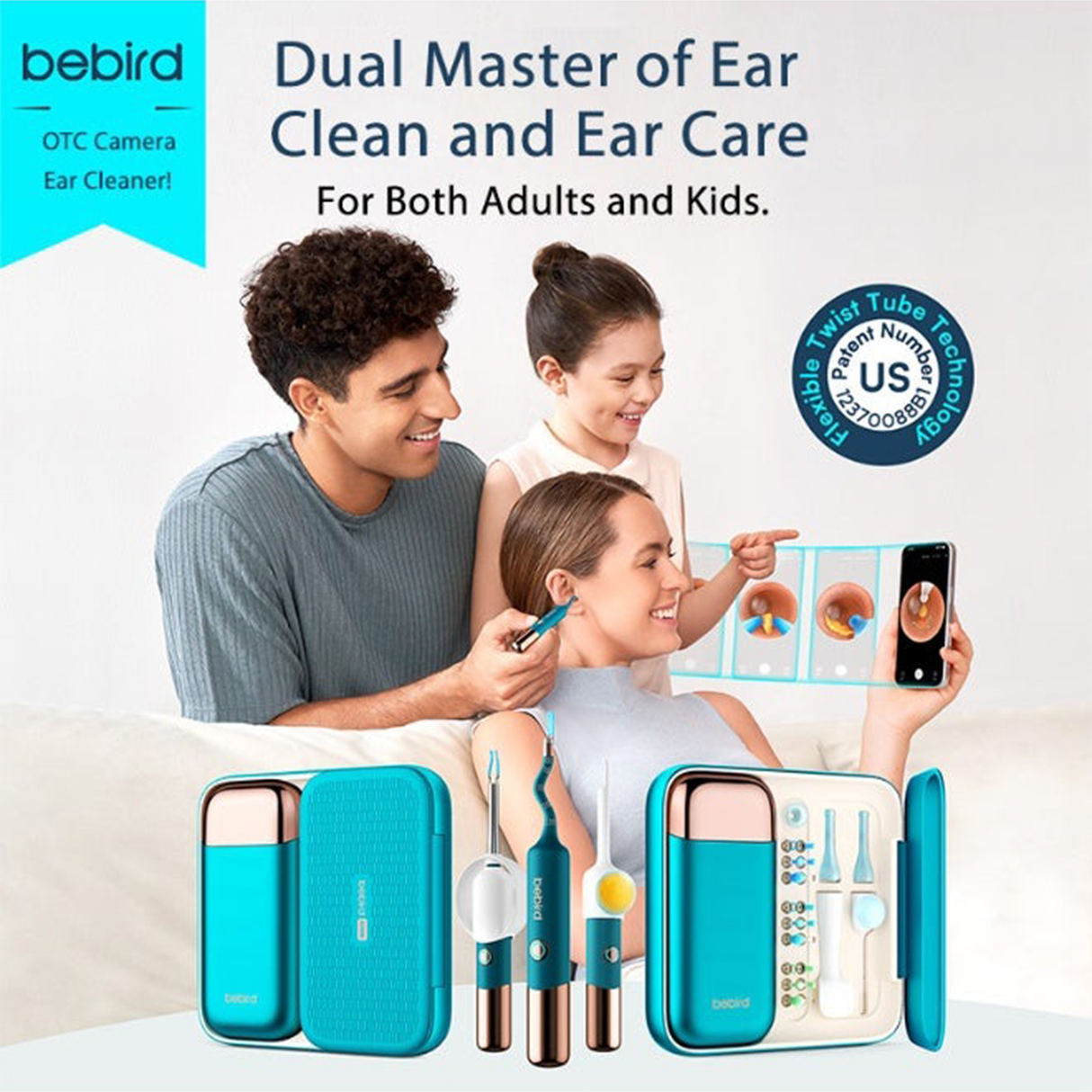 EarSight Ultra Visual Earwax Removal Kit with Wireless Otoscope & Accessories by Bebird