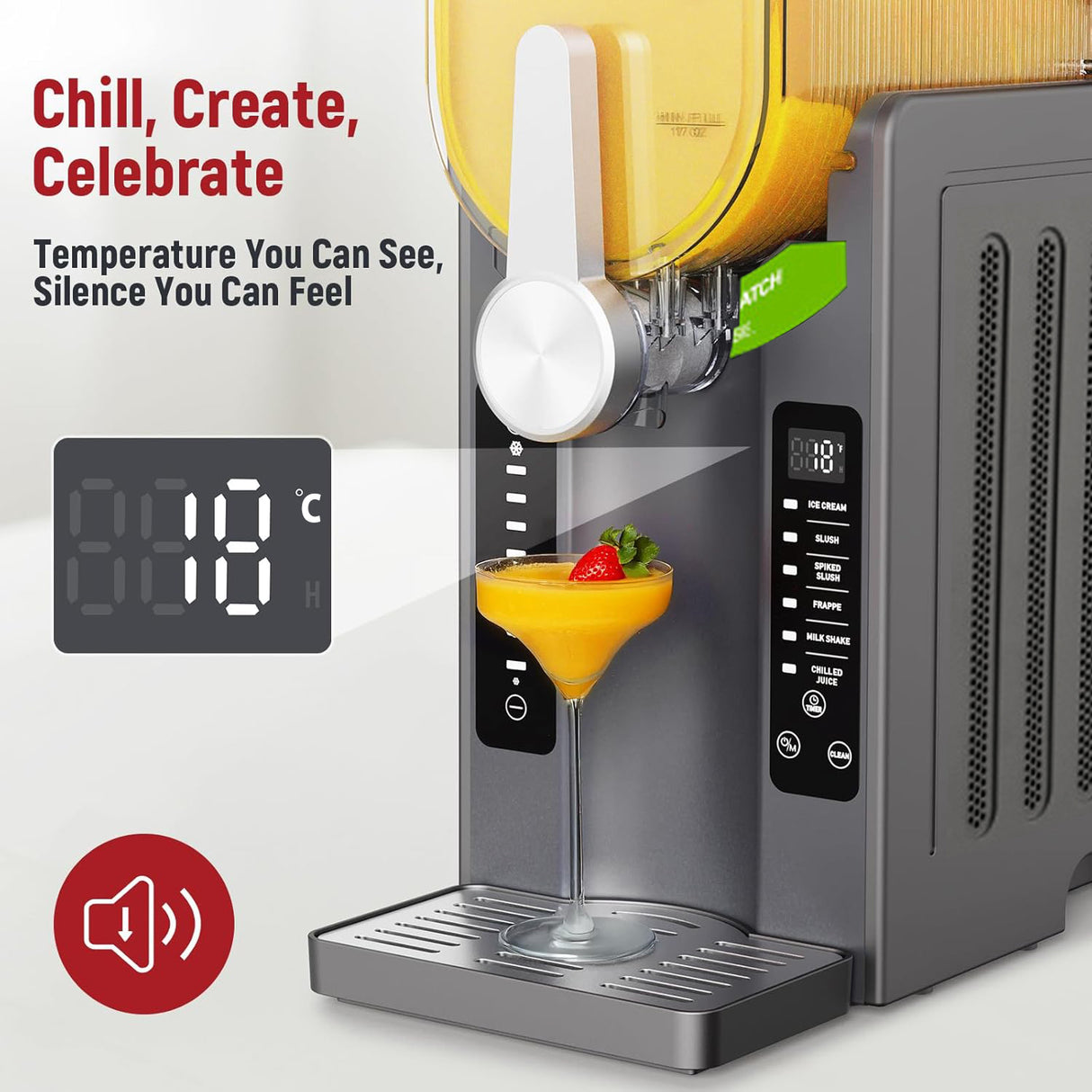 Electric Frozen Dessert & Slushie Maker by DSP | Slush and Ice Cream Maker | SASKA Trading