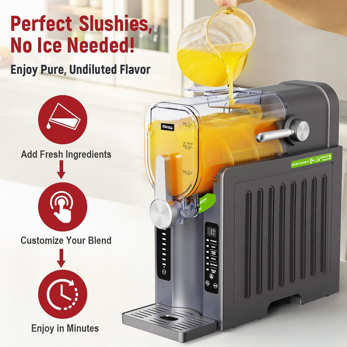 Electric Frozen Dessert & Slushie Maker by DSP | Slush and Ice Cream Maker | SASKA Trading