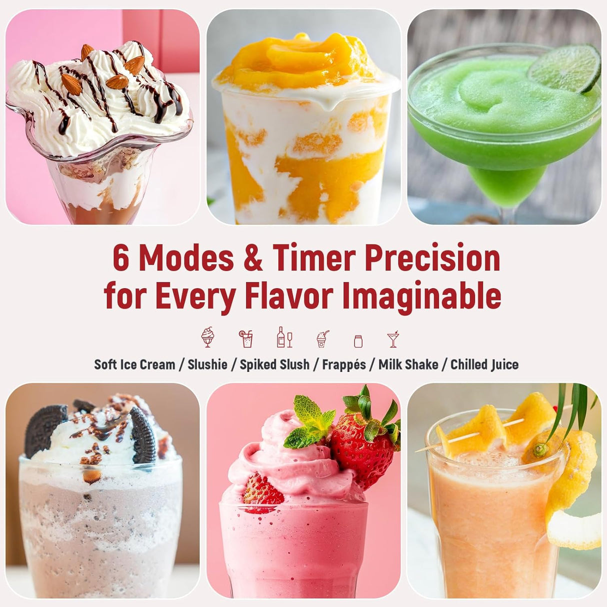 Electric Frozen Dessert & Slushie Maker by DSP | Slush and Ice Cream Maker | SASKA Trading