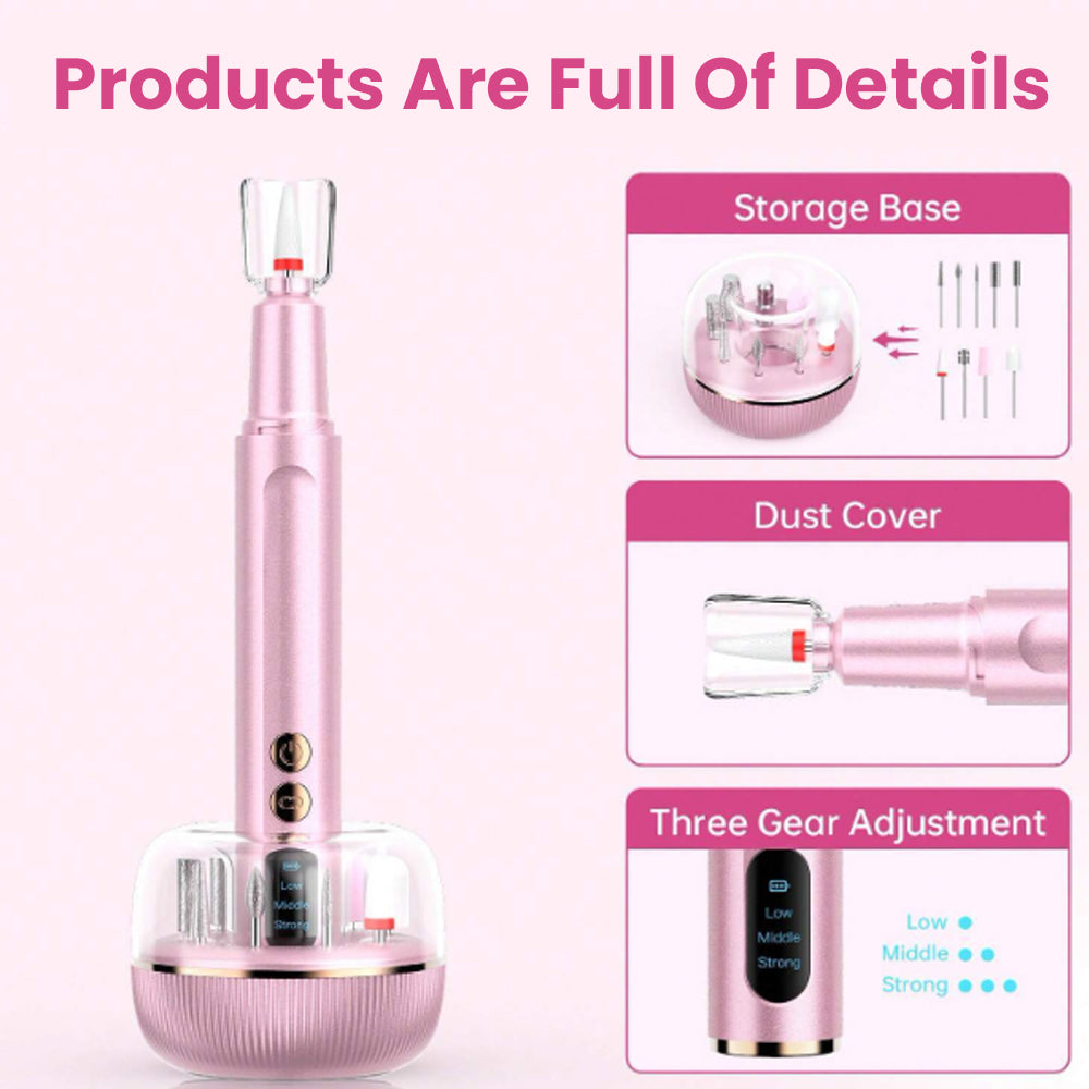 Rechargeable Electric Cordless Nail Drill Professional for Nails | Nail Care | SASKA Trading