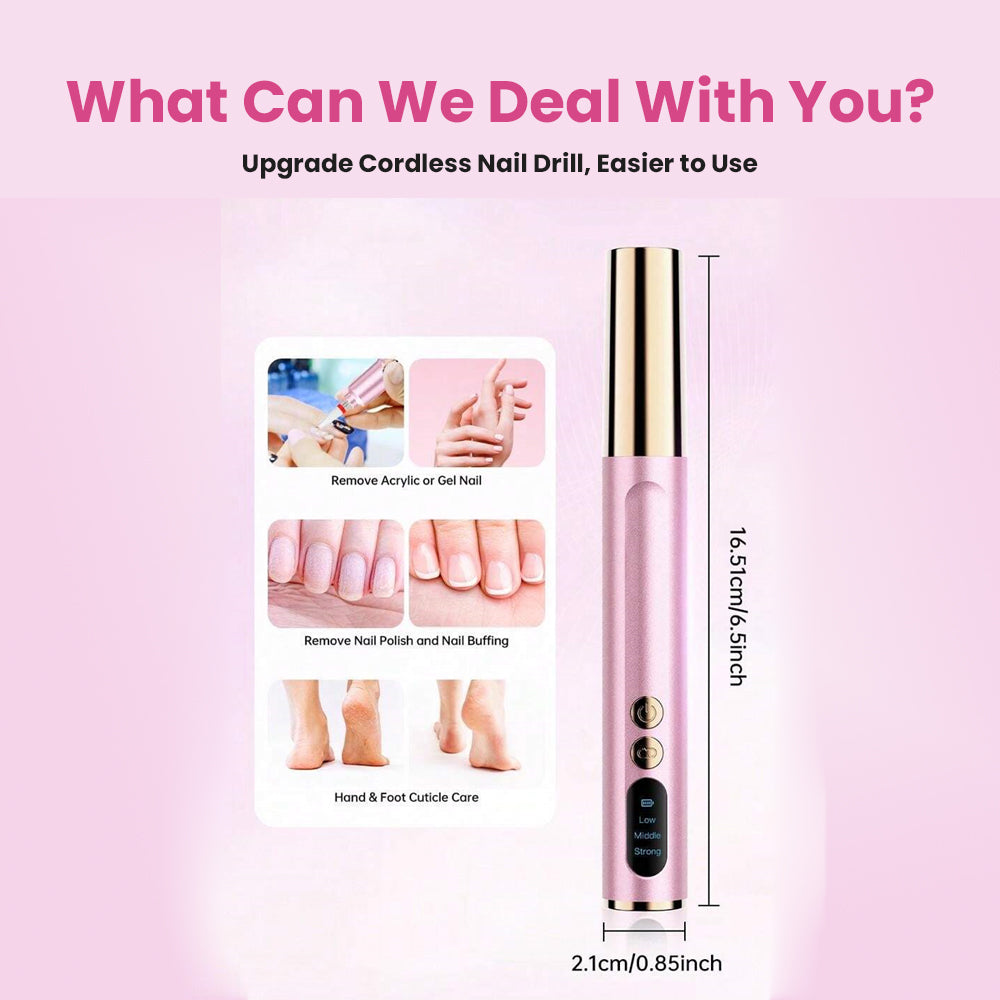 Rechargeable Electric Cordless Nail Drill Professional for Nails | Nail Care | SASKA Trading