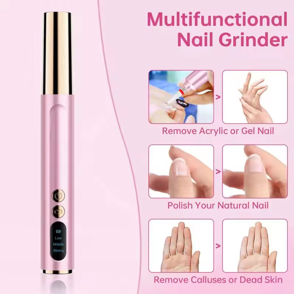 Rechargeable Electric Cordless Nail Drill Professional for Nails | Nail Care | SASKA Trading