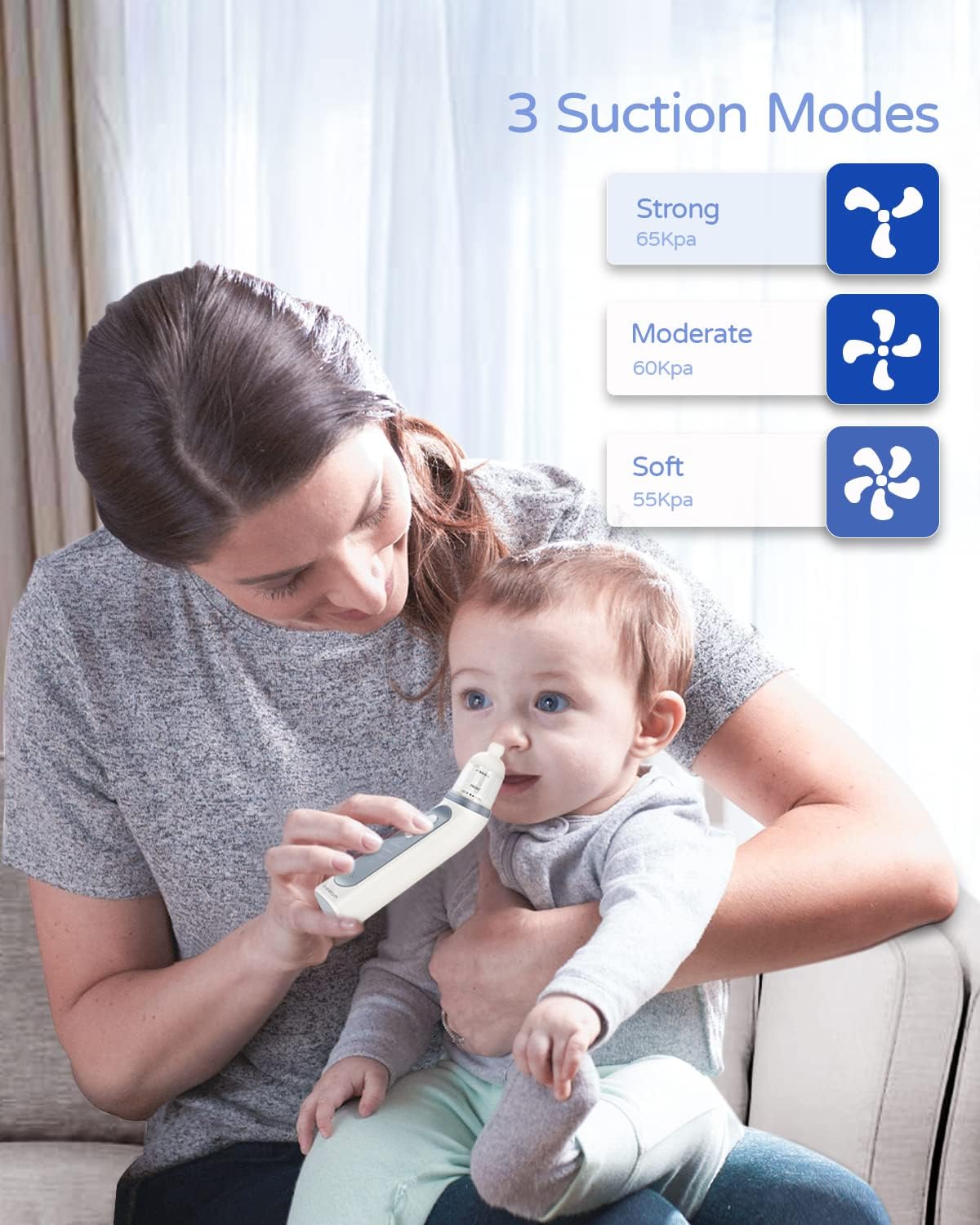 Electric Baby Nasal Aspirator Vacuum Cleaner X70 | Baby Nasal Aspirator | SASKA Trading